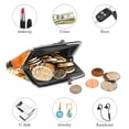 thumbnail image 4 of Tangerine Stylish Travel Wallet - 0.7 Microfiber Zinc Alloy Jaws Coin Purse, 4.3x4.7 in/11x12 cm, 4 of 7