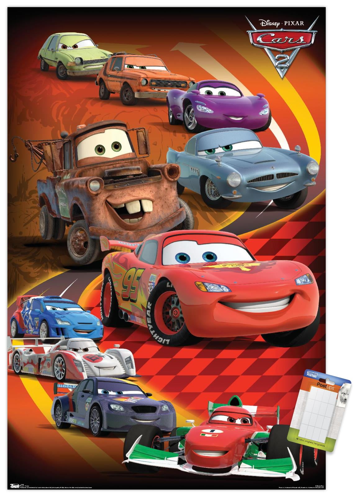 Trends International Disney Pixar Cars 2 - Group Wall Poster 14.725