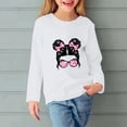 thumbnail image 2 of Rohuuque Girls Sweatshirts Pullover Crewneck Spring & Fall Long Sleeve Tops Shirts with Floral Print 5 Years White, 2 of 5