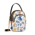 thumbnail image 7 of FORMRS Crossbody Bag for Women Quilted Travel Shoulder Cell Phone Purse with Chain Strap Handbag, Tropical Jungle Vibes, 7 of 7