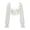 White, variant on Corset Tops for Women Floral Embroidered Overbust Corsets with Mesh Long Sleeve Trendy Bustier Shapewear S