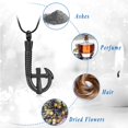 thumbnail image 3 of Cross Fish hook Urn Necklace for Ashes for Men Women Cremation Jewelry Pendant Fishing in Heaven Memorial Keepsake Ash Holder, 3 of 7
