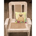 thumbnail image 2 of Carolines Treasures BB6104PW1818 Easter Eggs Pekingnese Fawn Sable Fabric Decorative Pillow, 2 of 2