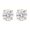 Yellow Gold, variant on 0.75 to 5 Carat IGI Certified LAB-GROWN Round Cut Diamond Earrings 4 Prong Push Back Value Collection (E-F COLOR, SI1-SI2 CLARITY) Platinum 0.75 Carat