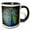 Black/White, variant on 3drose, Magnificent Peacock, 11oz Mug