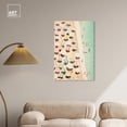thumbnail image 3 of Beach Coastline Fun Canvas Modern Beach Wall Art by Art Remedy, Gallery Wrapped, 24" x 36", 3 of 7