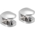 thumbnail image 4 of Abrazaderas de vidrio de 6 piezas, abrazaderas de vidrio para espejo, abrazadera de vidrio ajustable para montaje en pared, sujetadores de clip para espejo de baño de aleación de zinc, 19 * 20 * 16 mm, 4 of 5