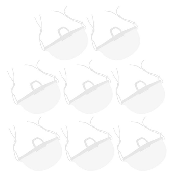 Homoyoyo Transparent Mouth Cover for Chefs and Catering Staff Safety, 8 Pieces
