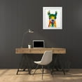 thumbnail image 3 of Art by Leslie Franklin 12x14 White Modern Wood Framed Museum Art Print Titled - Llama-rama, 3 of 4