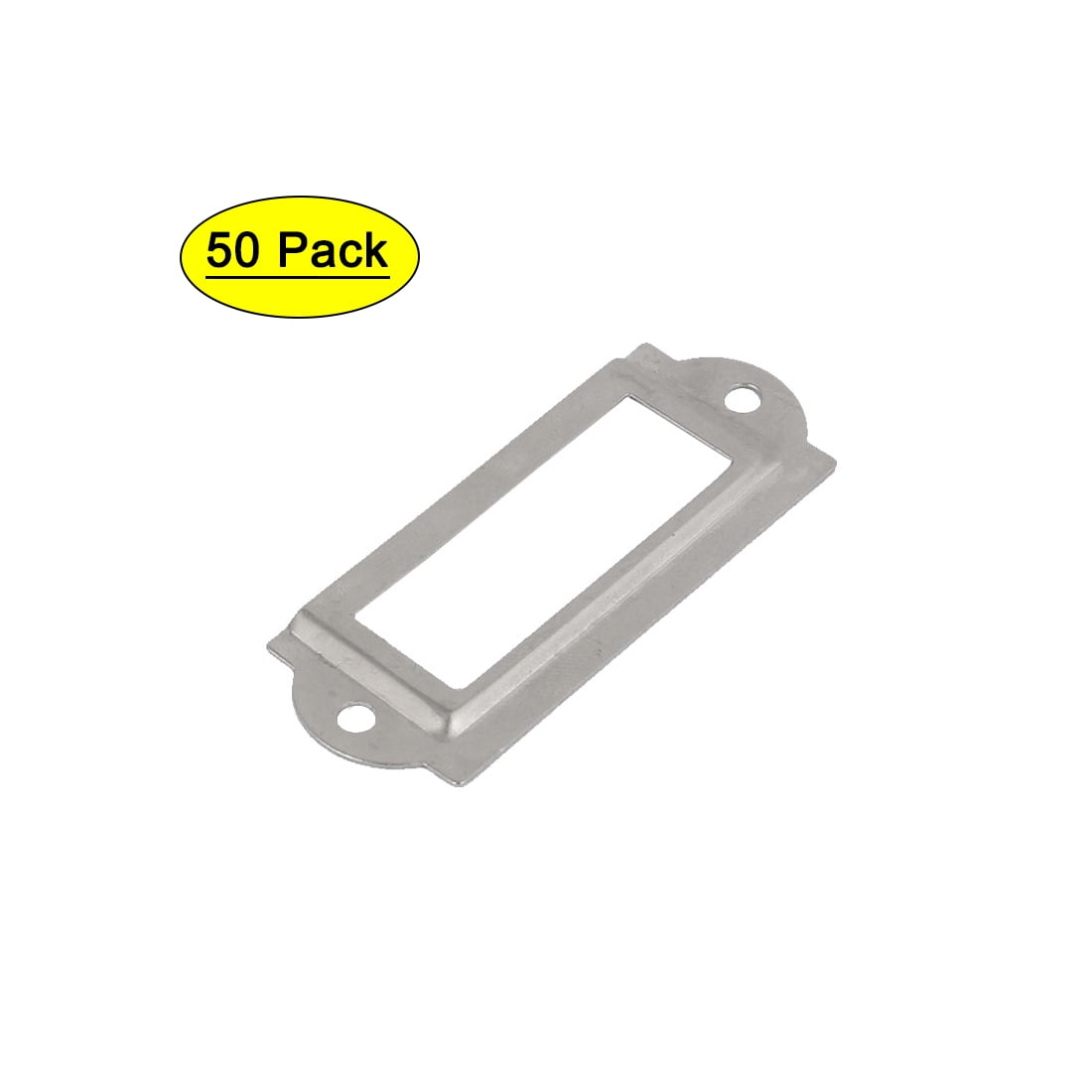 10 Pieces a16062000ux0505 uxcell Post Office Library File Drawer Metal Tag Label Holder Silver Tone 