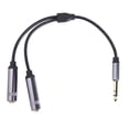 thumbnail image 1 of Bearachild Cable de extensión macho a hembra de 6,35mm a 2 de 6,5mm, conector de transmisión Digital para pareja, Cable mezclador de ordenador, Cables de audio/vídeo, 1 of 6