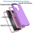 thumbnail image 4 of For Motorola Moto G Stylus 5G 2024 Case, Defender Phone Case For Moto G Stylus 5G 2024 6.5",Takfox Heavy Duty Shockproof Rugged Rubber Full Body Protective, 3 in 1 Hybrid Bumper Cover (Purple), 4 of 9