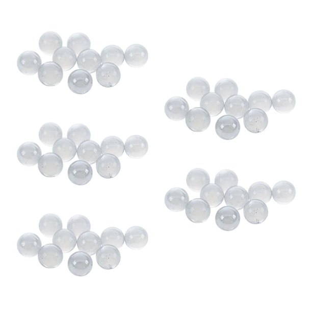 50Pzs Marmol 16mm Cuchillo de Vidrio Marmol Bolas de Vidrio Decoracion Color Pepita Juguete Transparente