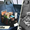 thumbnail image 5 of FUNNy elf Car Backseat Organizer for Cars, Collapsible Front Seat Organizer with 4 Cup Holders, Storage Pockets & Dividers, Passenger Seat Organizer for SUV, Truck, Sedan, 5 of 8