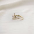 thumbnail image 3 of solitaire jewels 1.5CT Marquise Moissanite Halo Engagement Ring For Women, 14K Yellow Gold, 3 of 8
