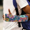 thumbnail image 4 of COEQINE Boho Mandala Flower Arm Cast Cover Arm Cast Sleeve with Thumb Cover Size S Fabric Protectors for Wounds Machine Washable Wound Care Supplies for Kids Girls Women, 4 of 7