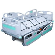 (Item No : HC-9 EZ-Turn ICU Hospital Bed for Lateral Tilting & Rotation, Included 5.1" Divided Mattress, LINAK Motor, Central Locking, Weight Scale, Nursing & Patient Control