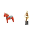 thumbnail image 1 of Figura abstracta de caballo de Dalecarlia, escultura decorativa, adorno coleccionable para estantería, entrada, vitrina, oficina, mesa de centro,, 1 of 8