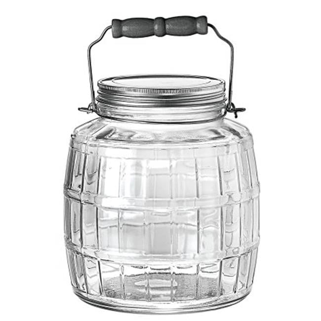 1 Gallon Barrel Jar With Metal Lid Pack of 2