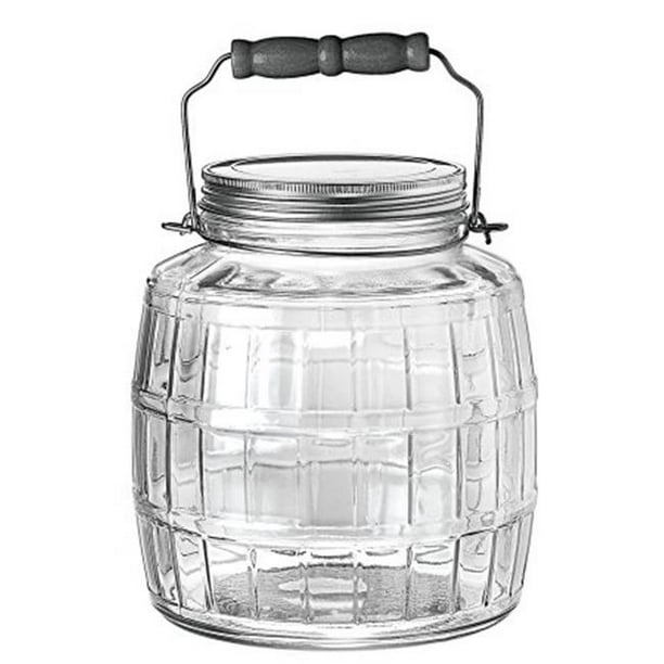 1 Gallon Barrel Jar With Metal Lid Pack of 2