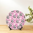 thumbnail image 6 of Disketp Funny Panda Draws A Heart Ceramic Plate Dinner Plates Bone China Decorative Plates Art Ceramic Ornaments for Wall Hanging Decoration -6in, 6 of 6