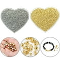 thumbnail image 5 of Hypoallergenic Spacer Bead 14K Yellow Gold Filled Beads Jewellery Making 100pcs Gold 3MM, 5 of 6