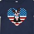 thumbnail image 4 of Inktastic Boston Terrier Dog US Flag July 4th Boys or Girls Baby T-Shirt, 4 of 5