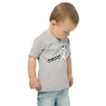 thumbnail image 2 of Snowboard bear Toddler jersey t-shirt (Heather, 2), 2 of 3