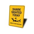 thumbnail image 4 of Shark Sighted Novelty Sign, Metal Wall Decor - 10x14 inches, 4 of 4