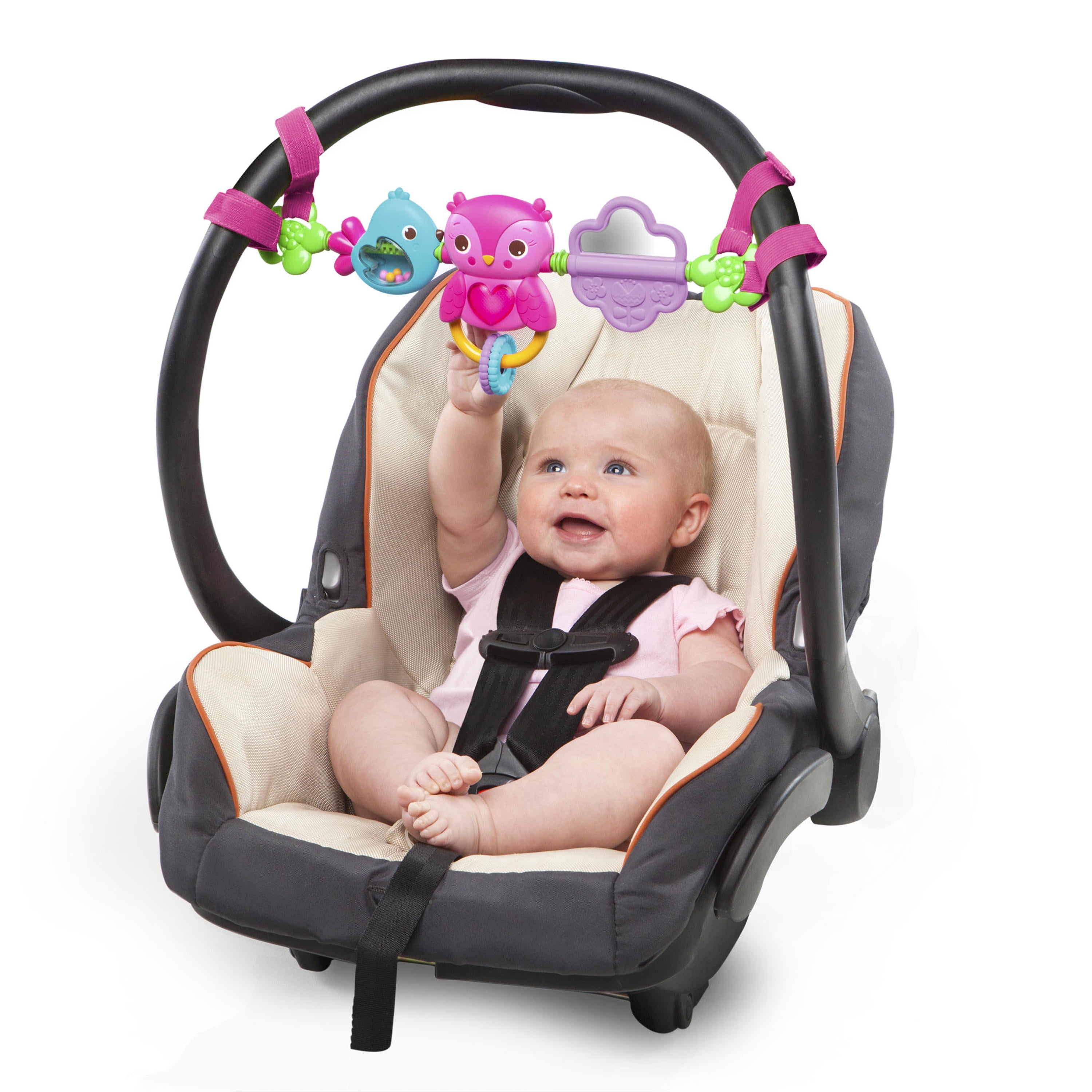 Bright Starts Busy Birs Carrier Toy Bar Take Along