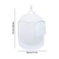 thumbnail image 3 of JASKFLY Laundry Basket - Foldable Mesh Fabric Separated Storage Bin with Hanging Hooks for Breathable Dirty Clothes, 20.7x15.7x11.8 in, (White), 3 of 8