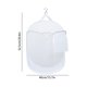 thumbnail image 3 of Cesta plegable de la ropa sucia con malla Cesta de ropa sucia | Tela de poliéster transpirable, almacenamiento colgante montado en la pared, 52,5x40x30cm | Opciones rosas, blancas, beige, 3 of 6