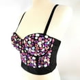 thumbnail image 5 of Zhi Women's Floral Cami Top with Built-In Bra, Cropped Length & Adjustable Straps, Casual Wear, 5 of 6