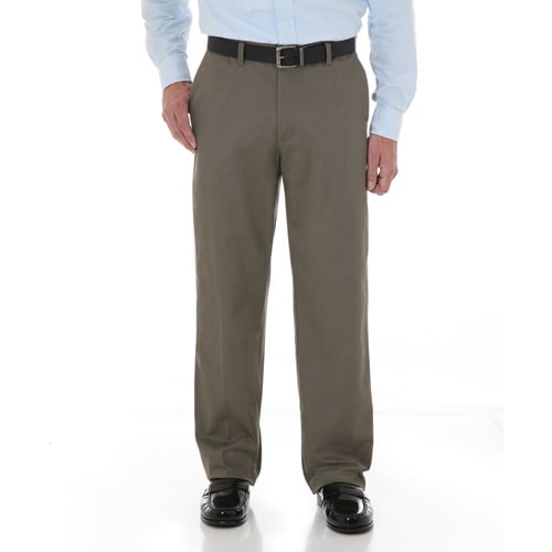 Big Men's Advanced Comfort Flat Front Pants - Walmart.com