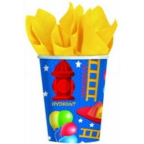 Fire Engine Fun 9oz Paper Cups (8ct)