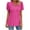 Hot Pink, variant on Fesfesfes Women Shirts Womens Fashion Print Tops Short Sleeve Out Blouse Funny Round Neck T-Shirt Tops Tank Top Womens Fashion Tops S(US:4)