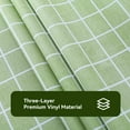 thumbnail image 6 of Rectangle Plastic Tablecloth, 100% Waterproof Oil-Proof Checkered PVC Table Cloths, Heavy Duty Vinyl Table Covers for Dining, Camping, Picnic, Outdoor - 60 x 120 Inch, Green, 6 of 7