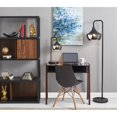 thumbnail image 2 of Modern Floor Lamp Gnome Smoked Glass Matte Black, 2 of 2