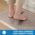 thumbnail image 4 of GALMAXS7 Kitchen Mat Anti Fatigue Cushioned Non Slips Kitchen Rugs and Mats Comfort Foam Floor Mat for Standing,17"x29"+17"x60",Khaki, 4 of 11