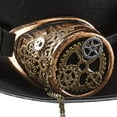 thumbnail image 2 of TISHITA 2 Count Gothic Steampunk Top Hat with Goggles Cosplay Costume Head Wear Gift, 2 of 6