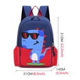 thumbnail image 4 of Kcolen Dinosaur Backpack Cute Back To School Backpacks Animal Lightweight Backpack for First Day of School Daily Backpack With Multi Storage Pockets, 4 of 5