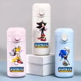 thumbnail image 4 of Taza de agua de acero inoxidable Sonic The Hedgehog de 320/420 ml, a prueba de fugas, termo de vacío, portátil, para viajes, taza para beber con dibujos animados para niños, 4 of 5