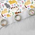 thumbnail image 4 of Feelyou Cat Animal Curtains Pack of 2 (42x84 Each), Cartoon Flower Curtains Blackout, 4 of 6