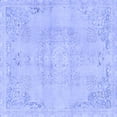 thumbnail image 1 of Ahgly Company Indoor Square Abstract Blue Modern Area Rugs, 5' Square, 1 of 4