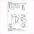 thumbnail image 2 of Dressers | Contemporary Rustic 6-Drawer Solid Wood Dresser | Brown Melamine Finish | Brown | Wood, 2 of 8