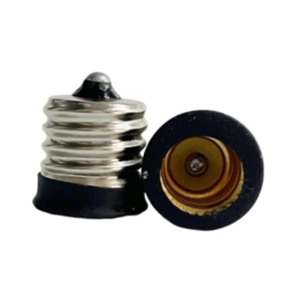 Convertidor de base de bombilla, portalámparas compacto resistente al calor, accesorios de iluminación, E17 a E12