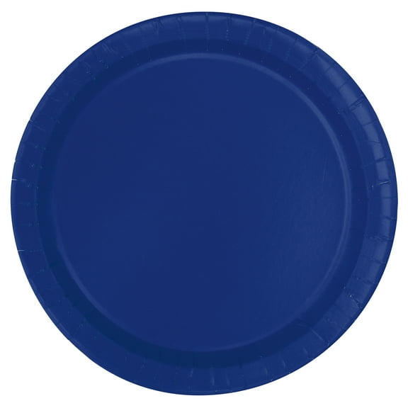 Disposable Paper Plates, 7", Deep Navy, 70 Pieces, by Way To Celebrate