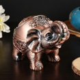 thumbnail image 3 of Decorative Windproof Ashtray with Lid Vintage Elephant Cigarette Ashtray for Outdoor Indoors Metal Smoking Ashtray Novelty Gift for Men Women (Red Cop, 3 of 5
