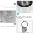 thumbnail image 4 of USHOBE 4Set Measuring Cups Dishwasher Safe in Silver for Home Use and Cooking, 4 of 7