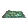 thumbnail image 2 of Ahgly Company Indoor Rectangle Persian Turquoise Blue Traditional Area Rugs, 7' x 10', 2 of 4